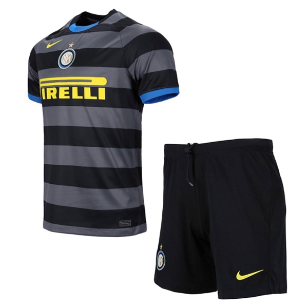 Camiseta Inter de Milán Replica Tercera Ropa Niño 2020/21 Gris